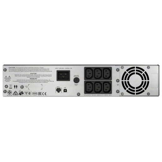 APC Smart-UPS C 2000VA 2U UPS rack-mountable AC 230V 1300Watt 2000VA USB output connectors 6 2U Black