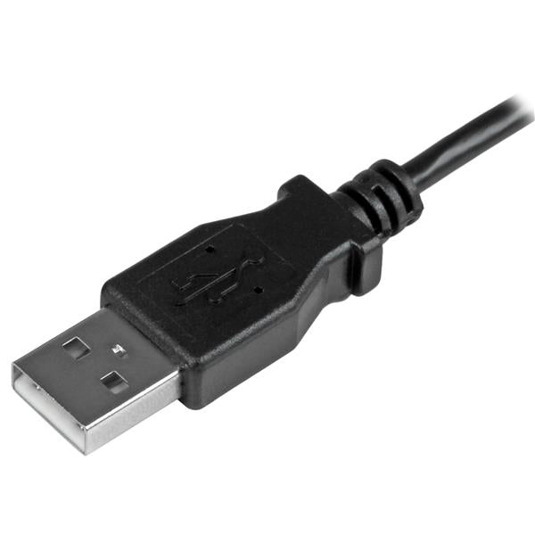 Cable Micro USB Left Angle 24AWG - 0.5m