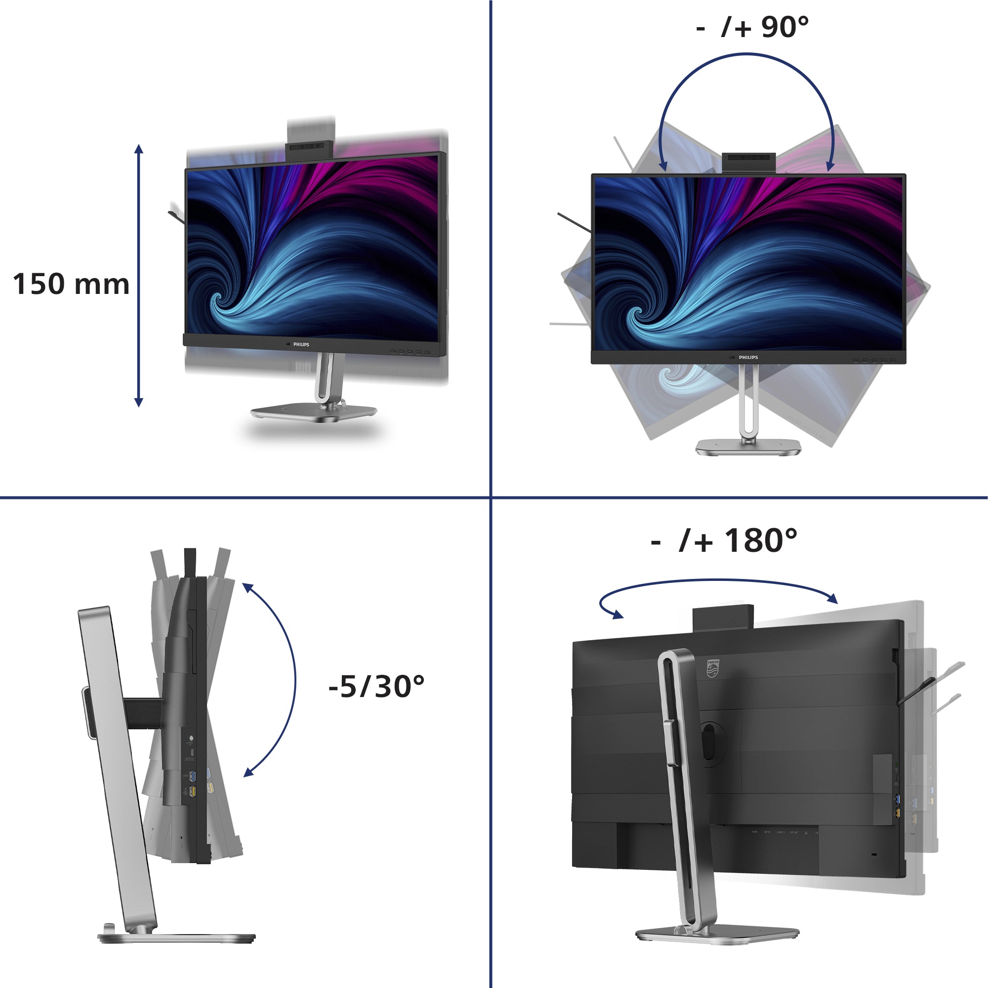 Philips 27B2U4601H - 4000 Series - LED
