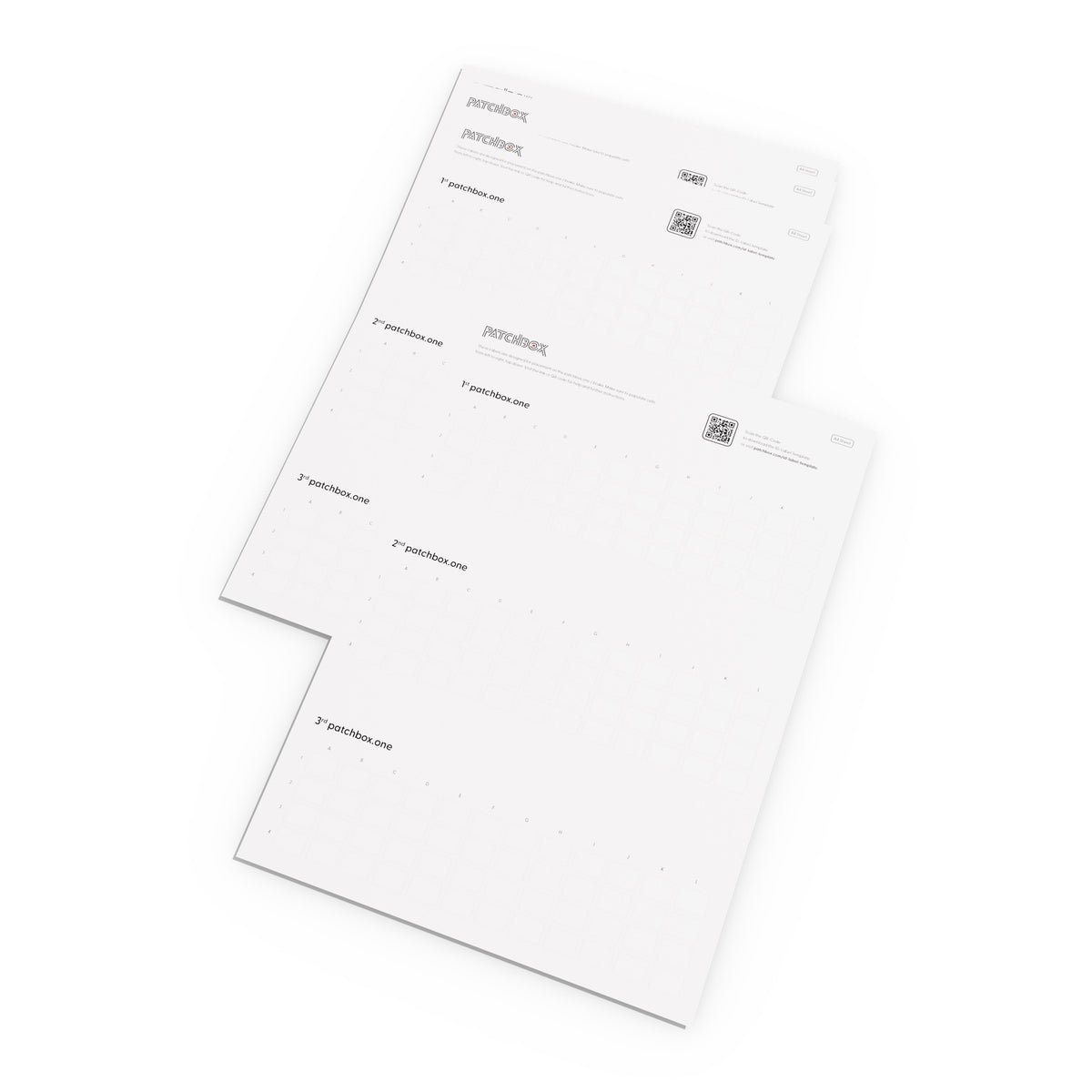LOT DE 432 ETIQUETTES POUR PATCHBOX ONE