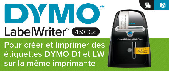 DYMO Imprimante d étiquettes LabelWriter 450 Duo