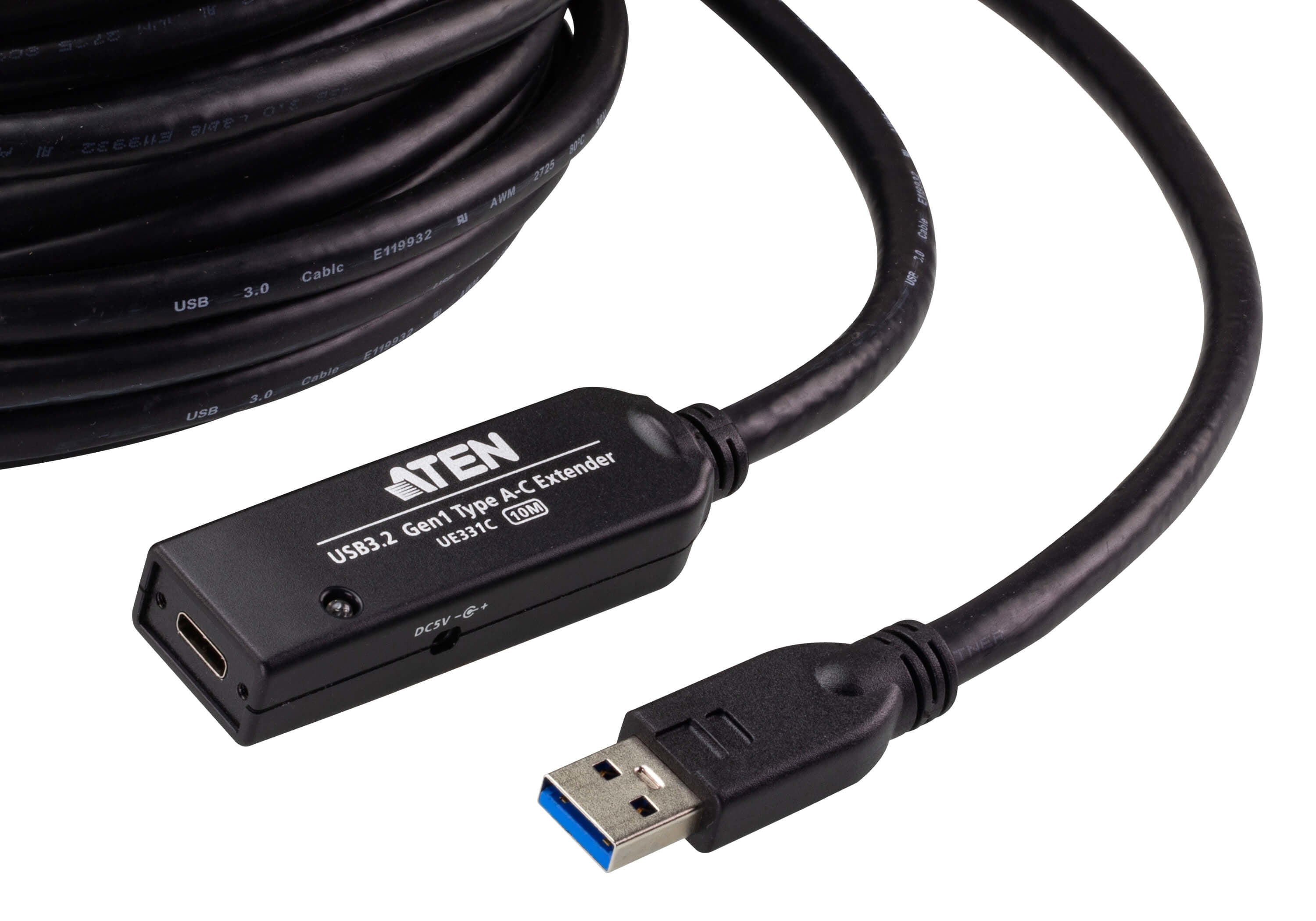 ATEN UE331C-AT-G câble USB USB 3.2 Gen 1 (3.1 Gen 1) USB A USB C 5 Gbit/s Noir