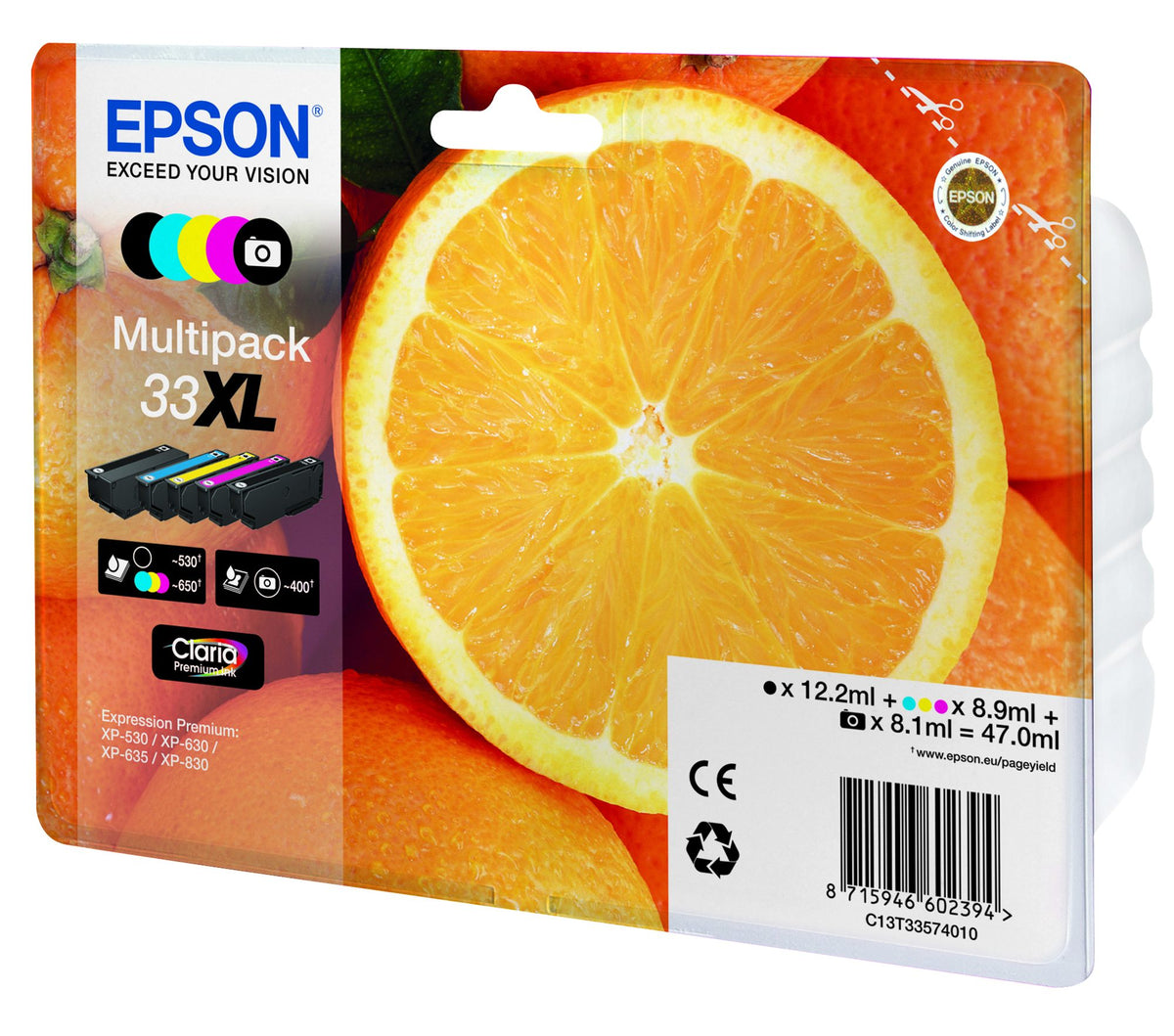 EPSON 4LB Multipack Oranges alarmed - Claria Premium Ink w/s
