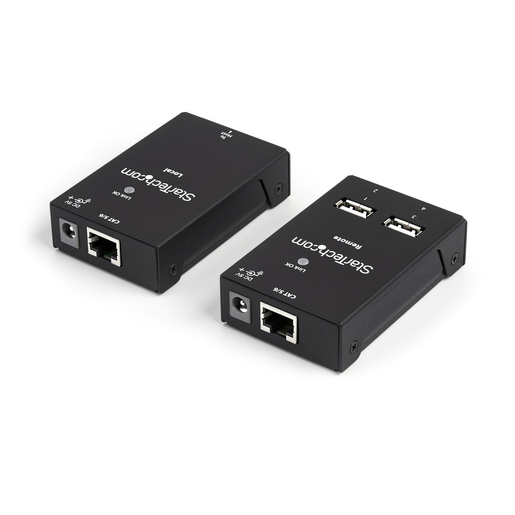 4 Port USB 2.0-Over-Cat5-or-6 Extender