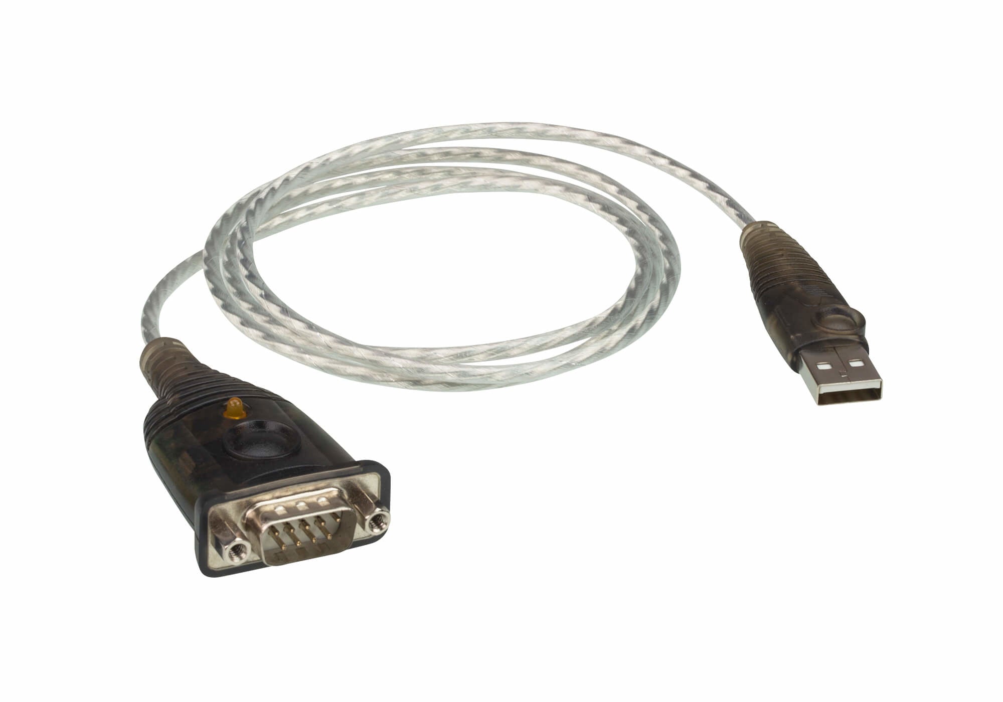 ATEN Convertisseur USB vers série (100 cm) - Noir - Métallique - 1 m - USB Type-A - DB-9 - Mâle - Mâle