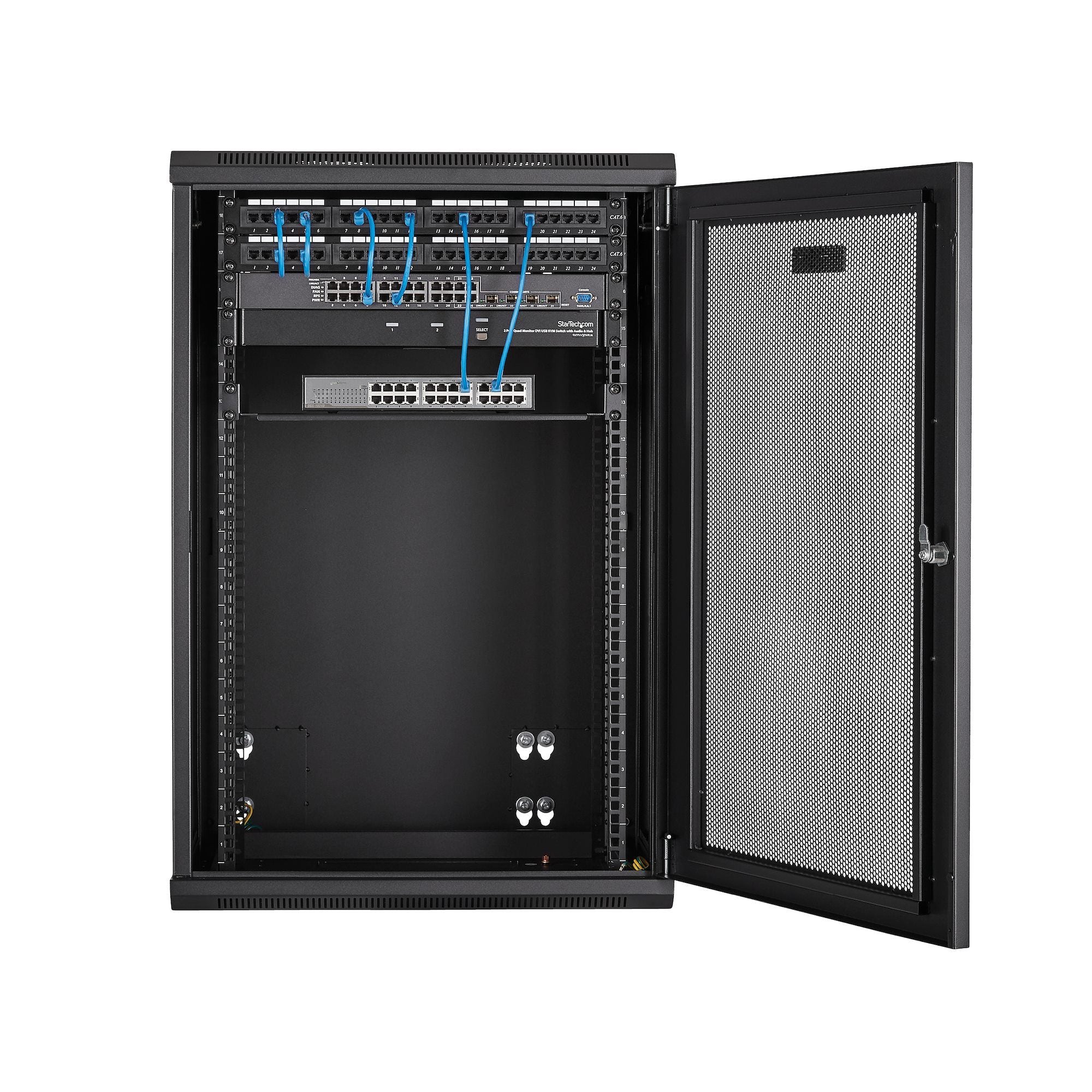 Cabinet - Wallmount w/Hinge 18U