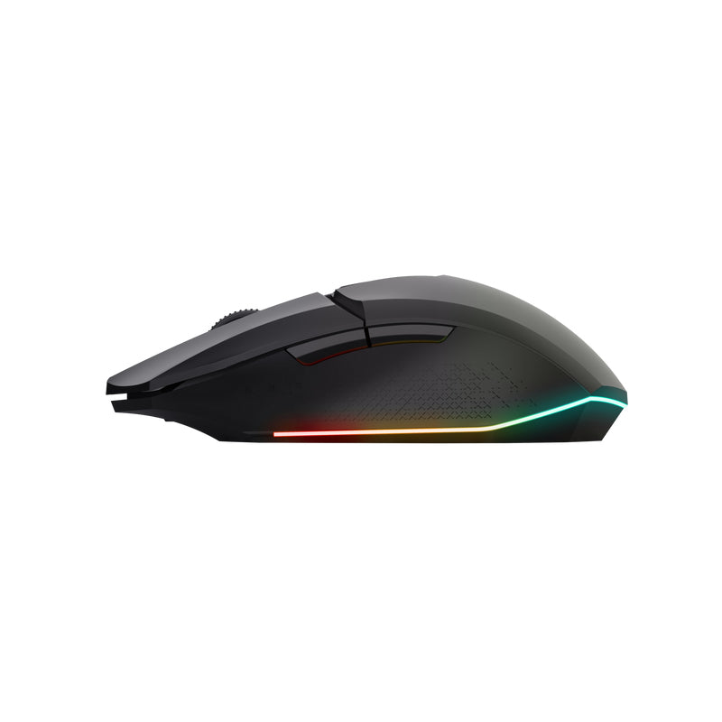 TRUST Souris gaming sans fil FELOX rétroéclairée - Noire