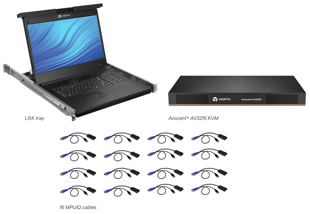 19'' LOCAL RACK ACCESS LCD CONS 16 PORTS