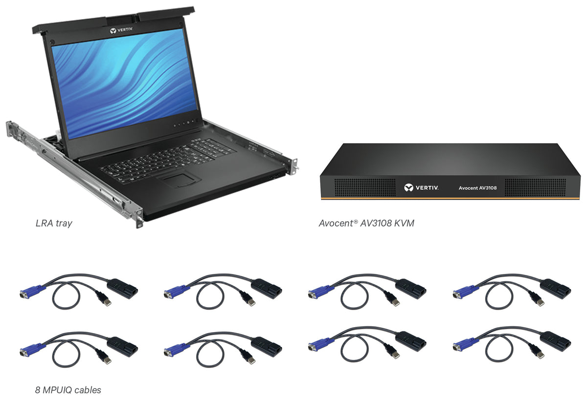 LCD 8P KVM 8 CblS USB KB-UK ENG
