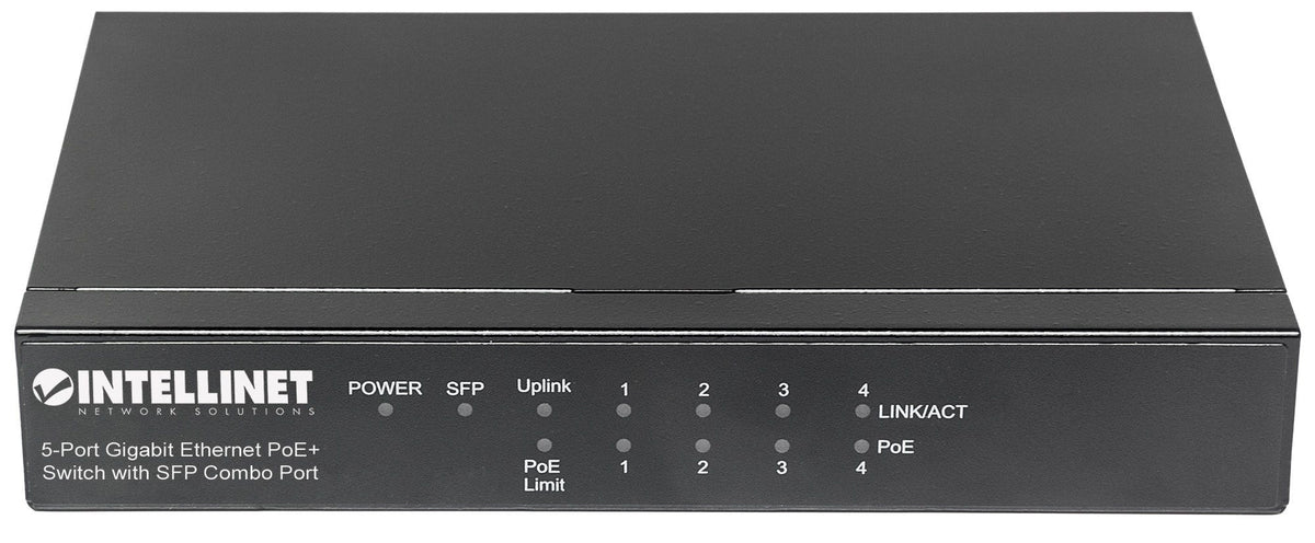 Intellinet 561174 Commutateur Gigabit 5 ports PoE+ 1SFP