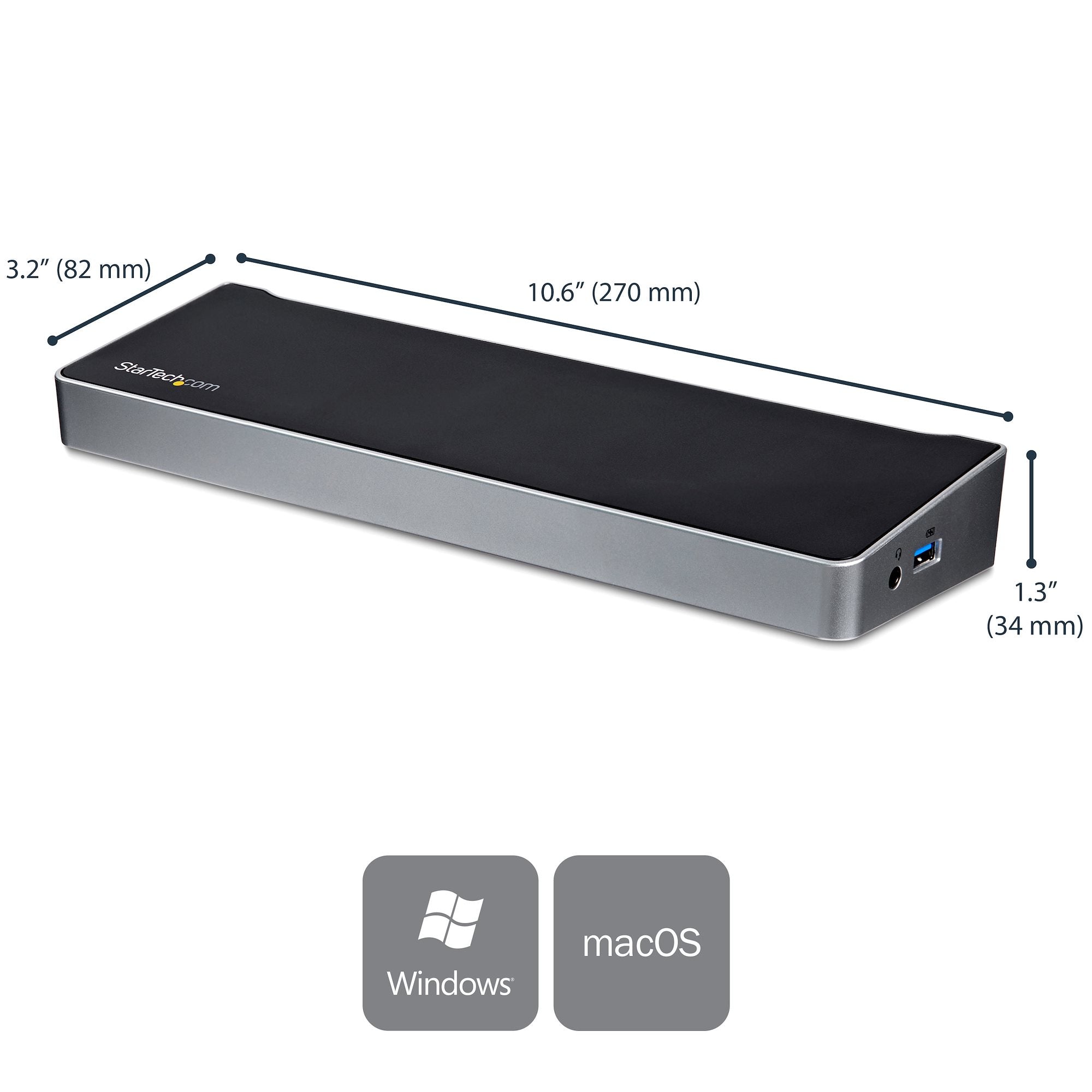 USB C Dock - Triple-4K - 60W USB PD