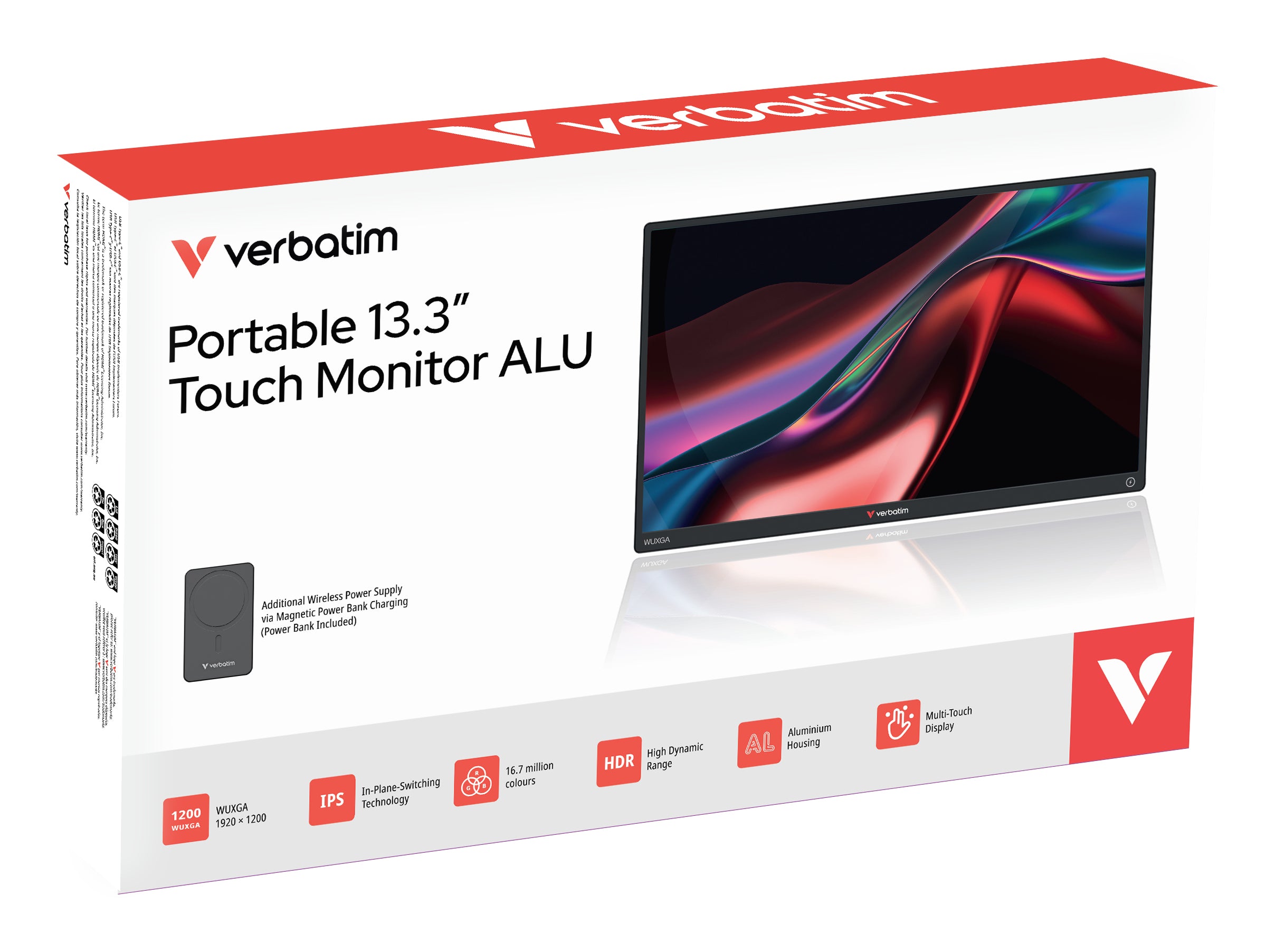 Portable 13.3" WUXGA Touch Monitor ALU w