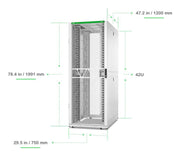 APC NetShelter SX Nwking Encl Gen2 42U 1