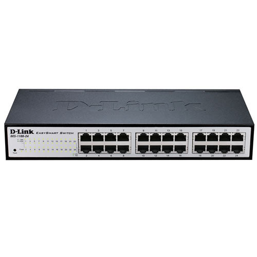 D-LINK 24-Port Layer2 Smart Gigabit Switch 24x 10/100/1000Mbps TP RJ-45 Port802.3x Flow Control Trunking up to 8 Ports