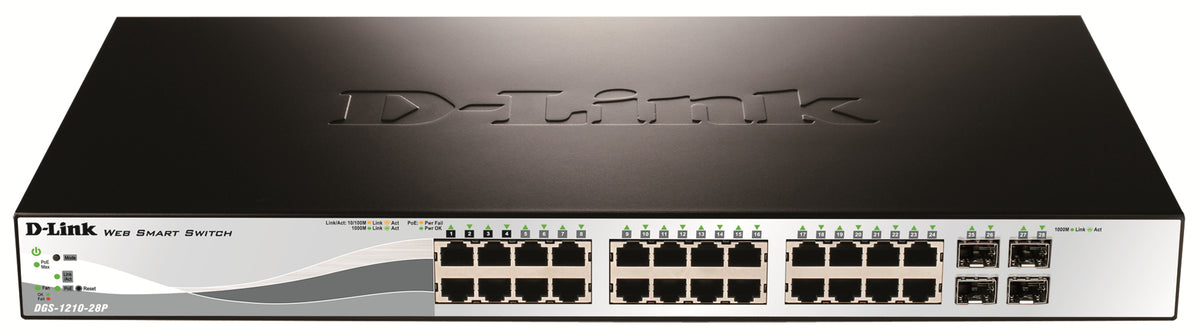 D-LINK 28-Port Layer2 PoE Gigabit Smart Managed Switch dlink green 3.0 24x 10/100/1000Mbit/s TP RJ-45 PoE Port 802.3at