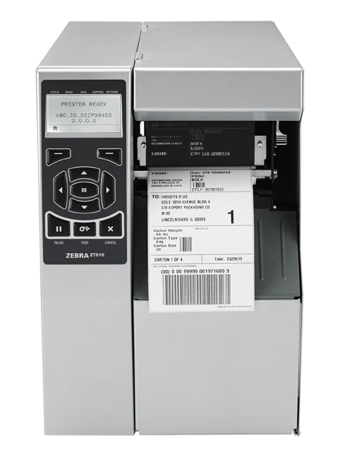 Imprimante a transfert thermique Zebra ZT510 300DPI 305mm/s Grise
