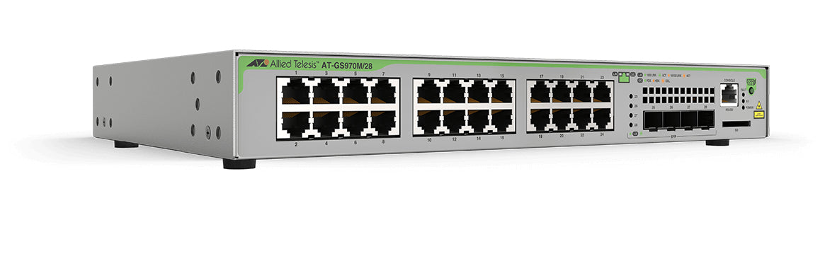 Switch L2+, 24 x 10/100/1000Mb ps PoE+ 370W, 4SFP, 19P