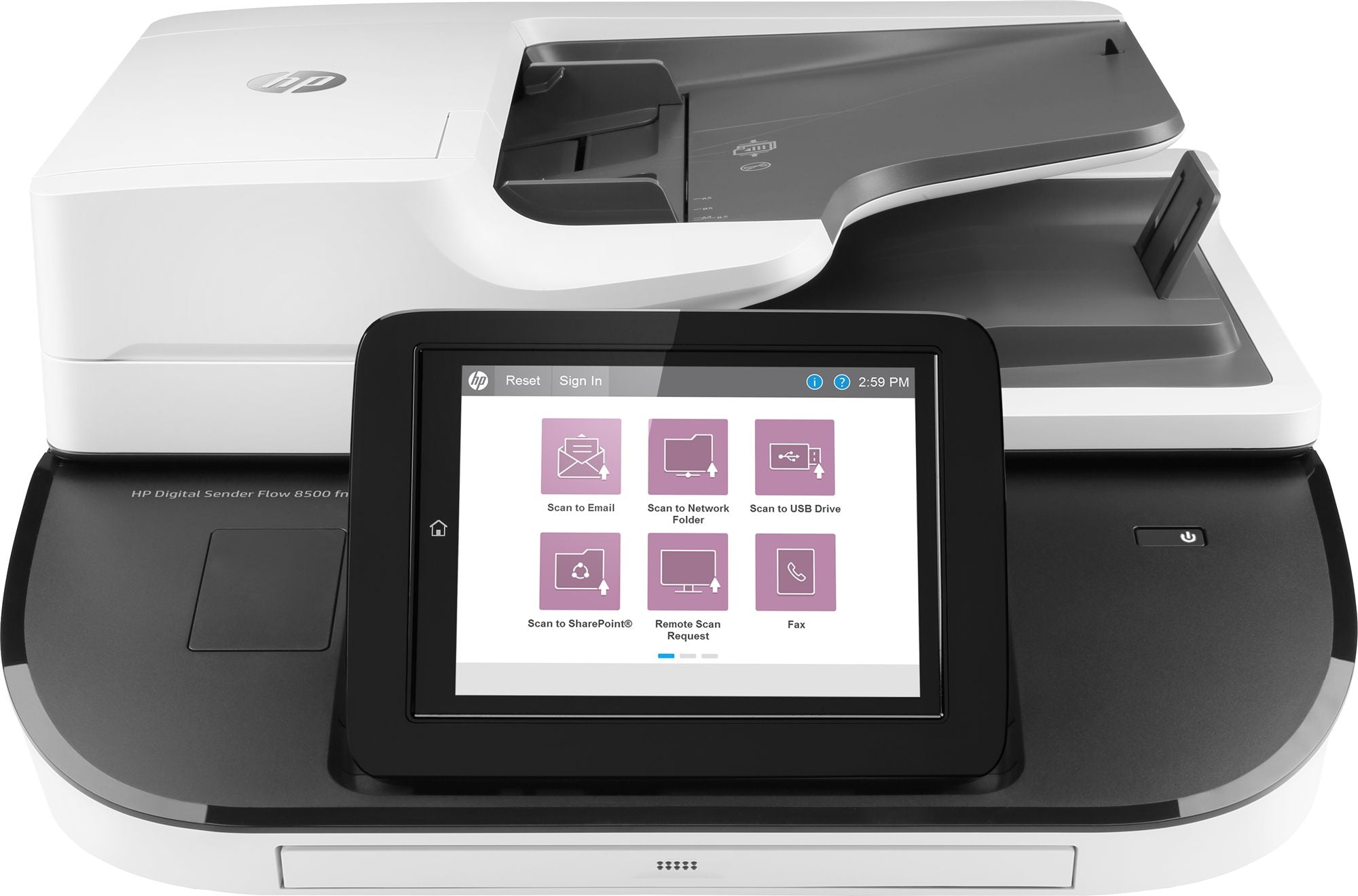 HP Digital Sender Flow 8500fn2 Document scanner CIS Duplex 216x864mm 600dpix600dpi 92ppm ADF 150sheets 10000scans USB LAN