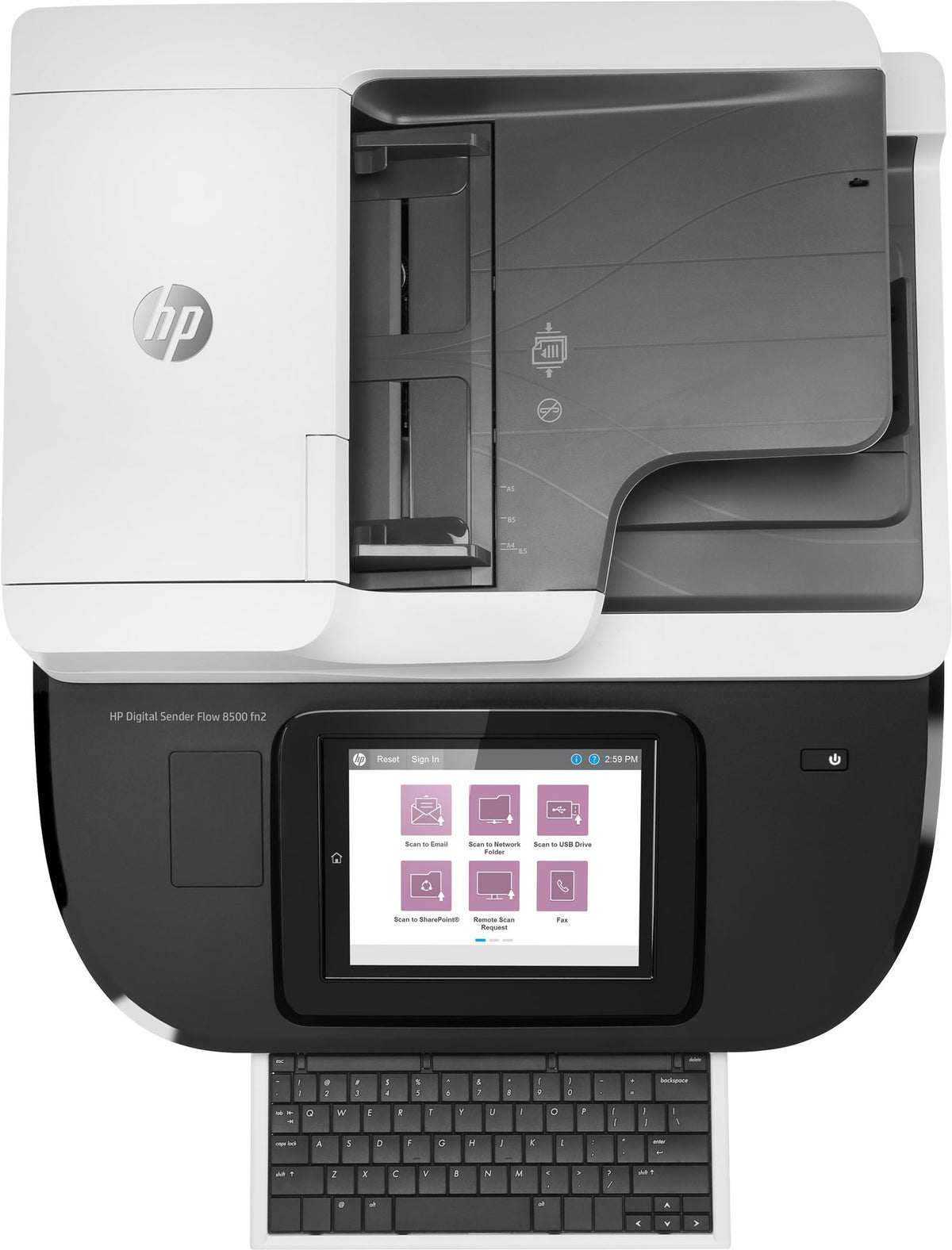 HP Digital Sender Flow 8500fn2 Document scanner CIS Duplex 216x864mm 600dpix600dpi 92ppm ADF 150sheets 10000scans USB LAN