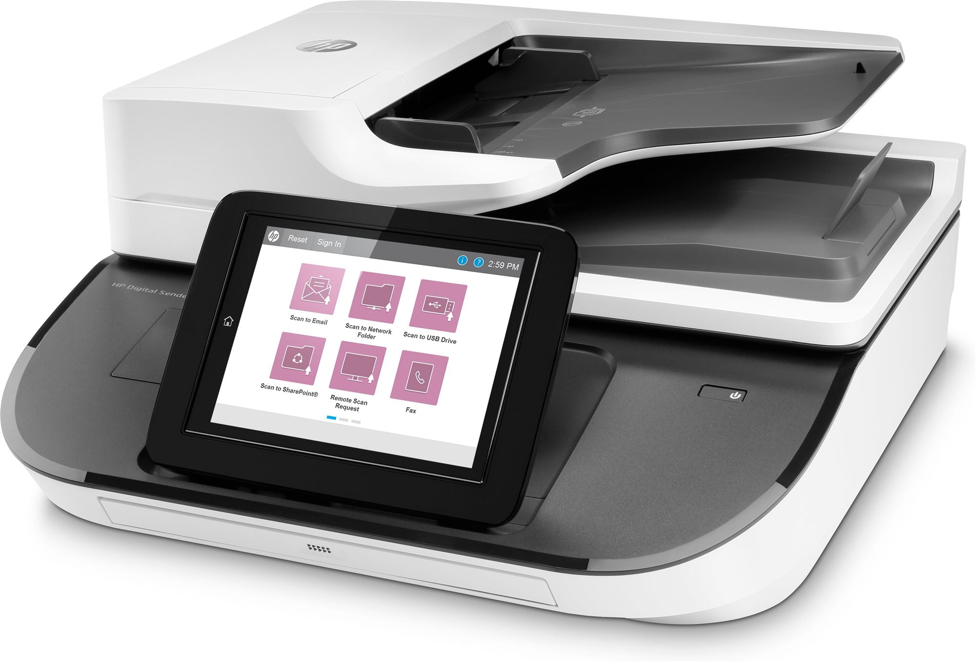 HP Digital Sender Flow 8500fn2 Document scanner CIS Duplex 216x864mm 600dpix600dpi 92ppm ADF 150sheets 10000scans USB LAN
