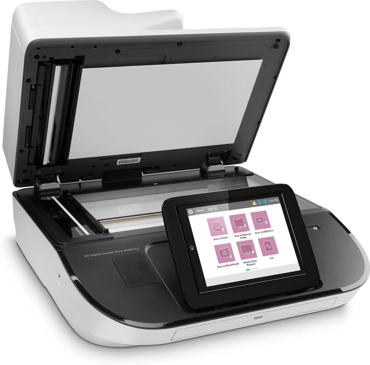 HP Digital Sender Flow 8500fn2 Document scanner CIS Duplex 216x864mm 600dpix600dpi 92ppm ADF 150sheets 10000scans USB LAN