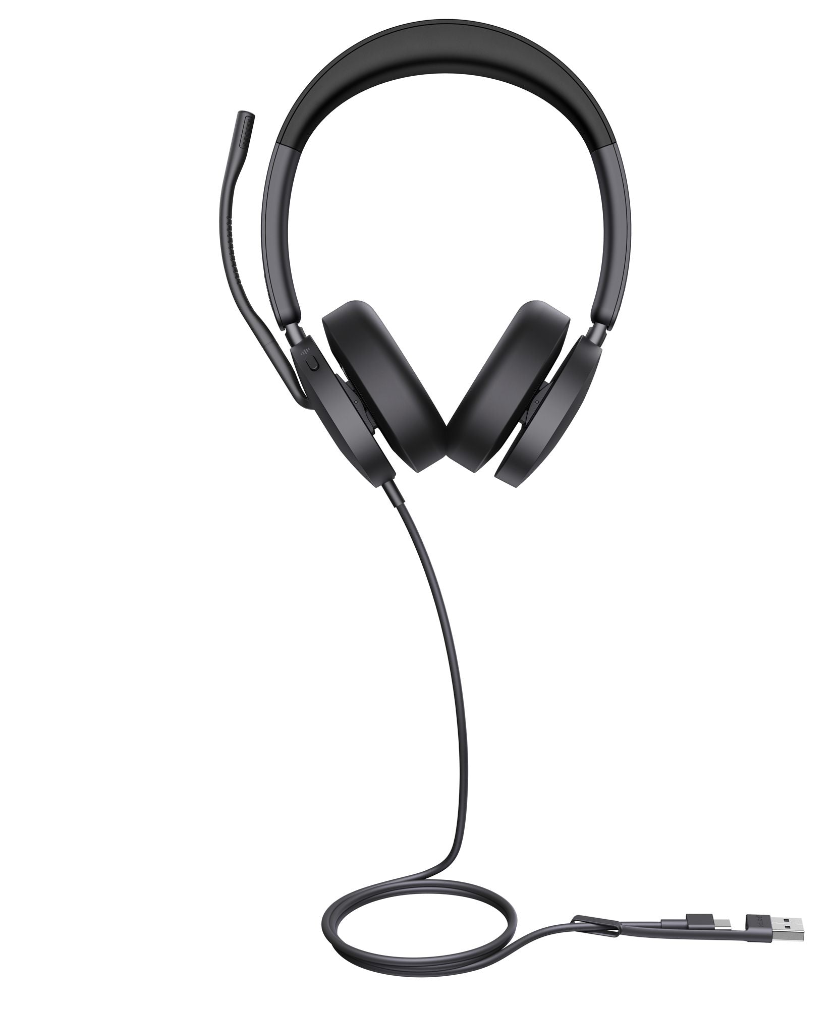 Yealink UH48 Dual UC USB-C/A Avec fil Arceau Appels/Musique USB Type-C / USB Type-A Noir