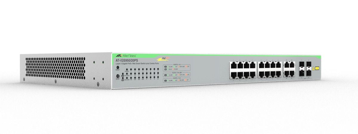 Switch WSmart 16x10/100/1000TX PoE+, 4xSFP100M/1G, PoE+ 370W