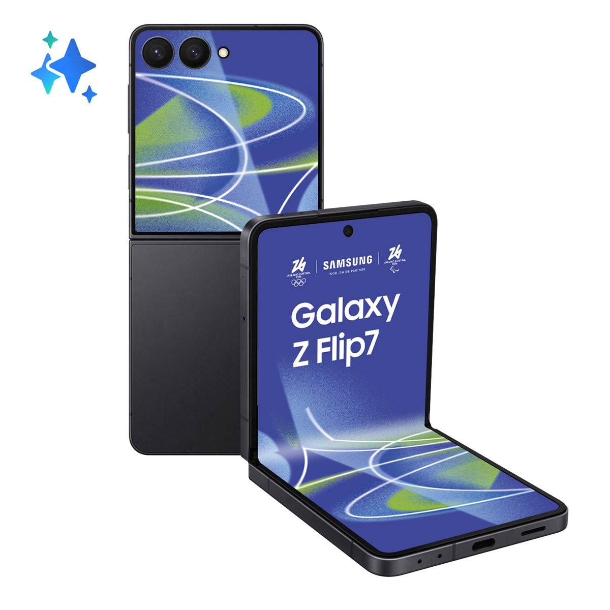 Samsung Galaxy Z Flip7 F766B 5G Double SIM 12 Go RAM 512 Go - Noir profond