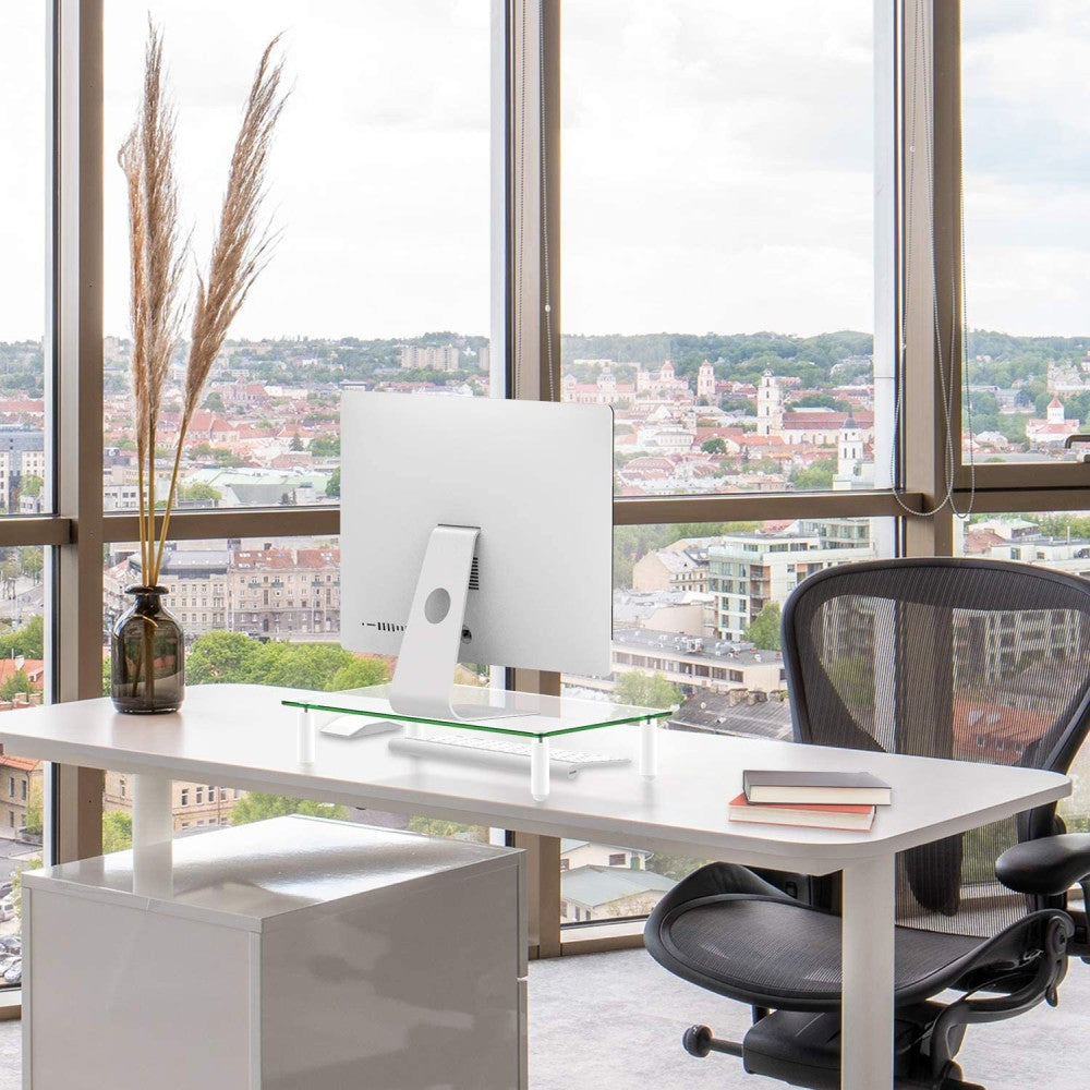 Techly ICA-MS 461 Support de moniteur pour bureau en verre