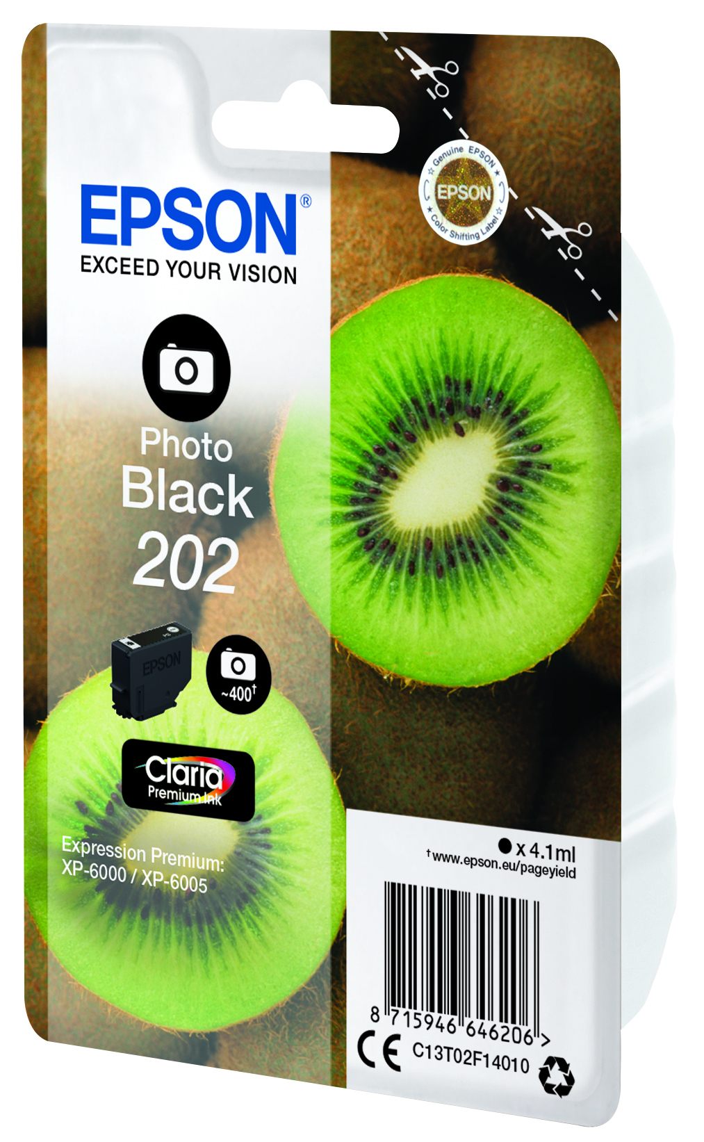 EPSON 5LB Singlepack Photo Black 202 Kiwi Clara Premium Ink
