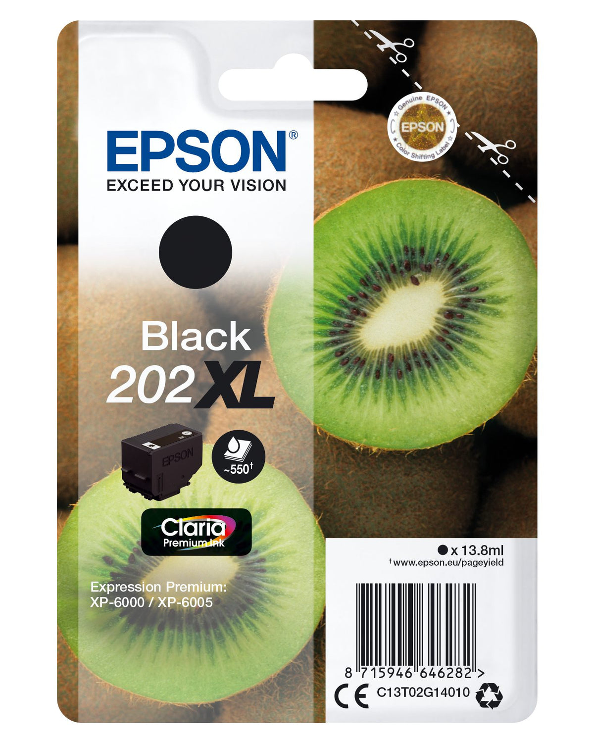 EPSON 4LB 202XL Black Ink Cartridge with security w/s