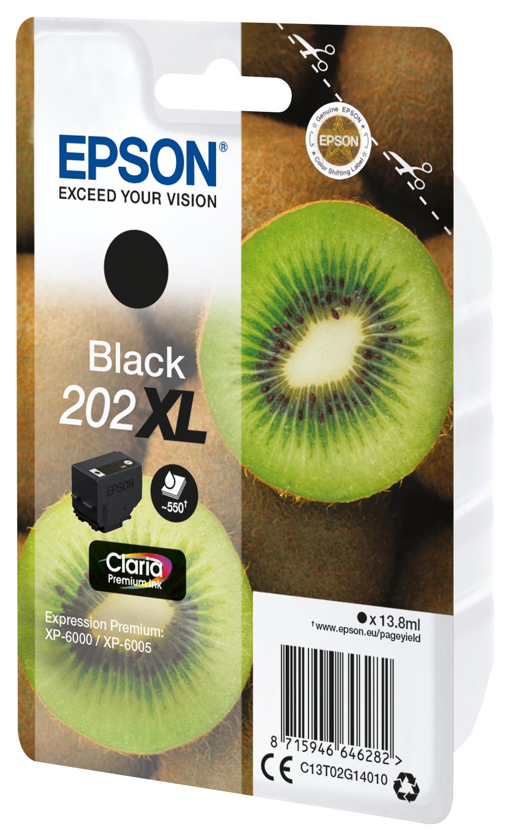 EPSON 4LB 202XL Black Ink Cartridge with security w/s