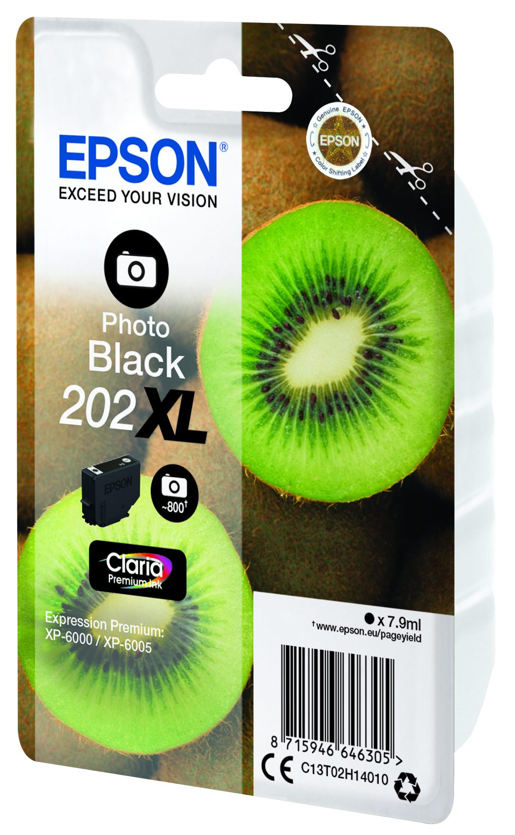 EPSON 5LB Singlepack Photo Black 202XL Kiwi Clara Premium Ink