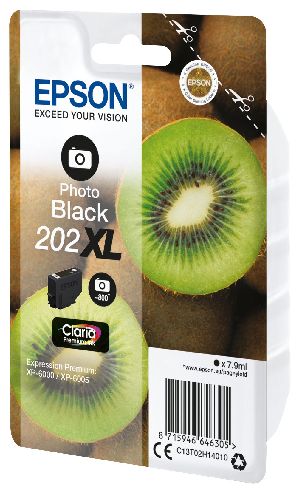 EPSON 5LB Singlepack Photo Black 202XL Kiwi Clara Premium Ink