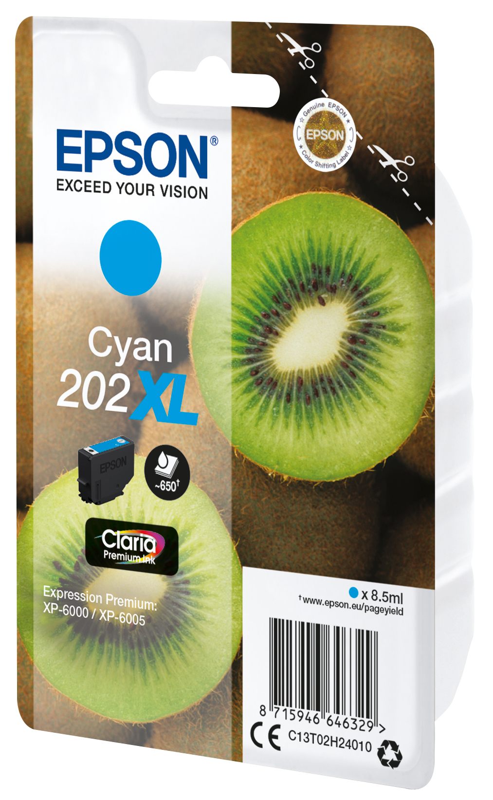 Ink/202XL Kiwi 8.5ml CY SEC