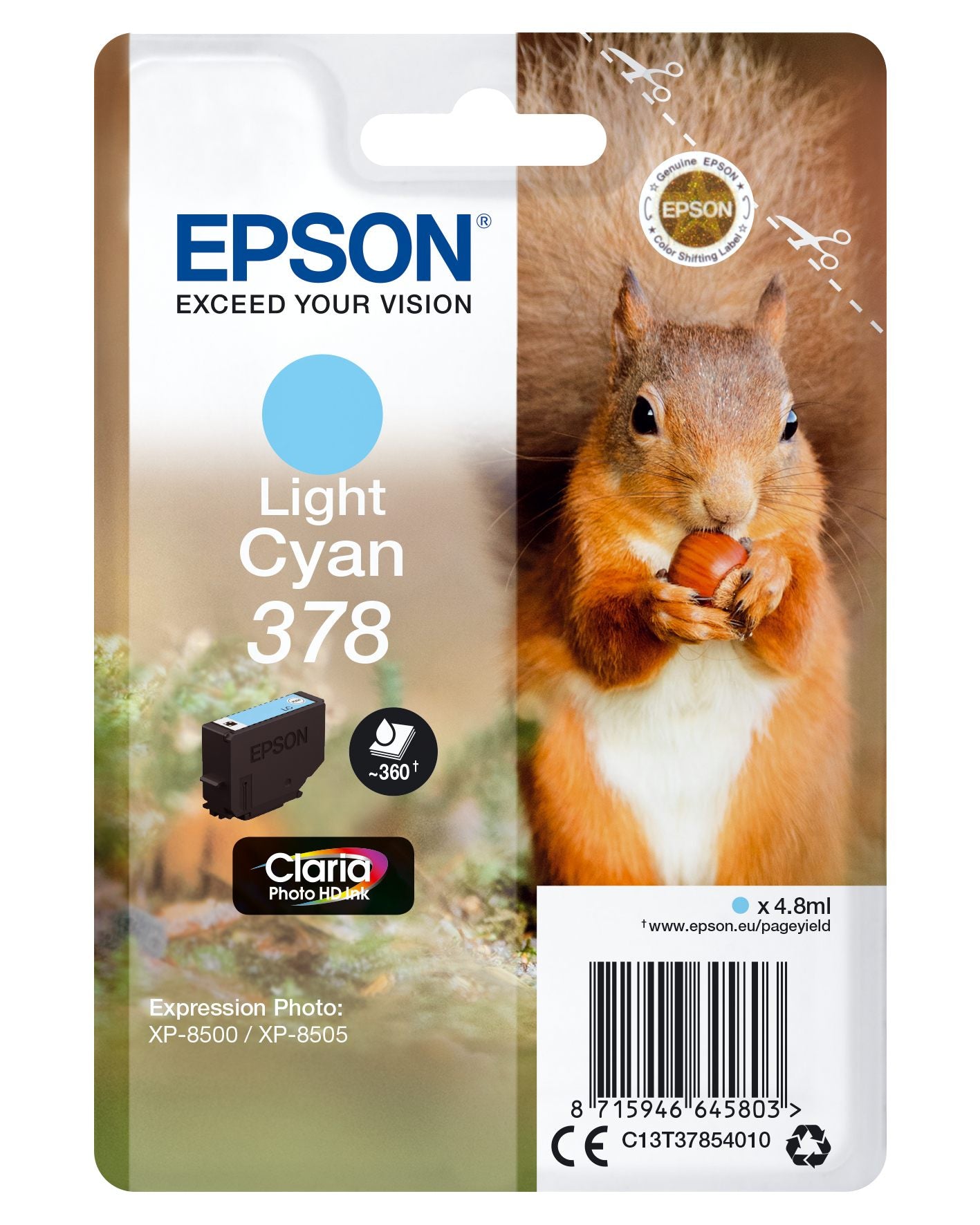 378 Squirrel Claria Photo HD Sgl Light C