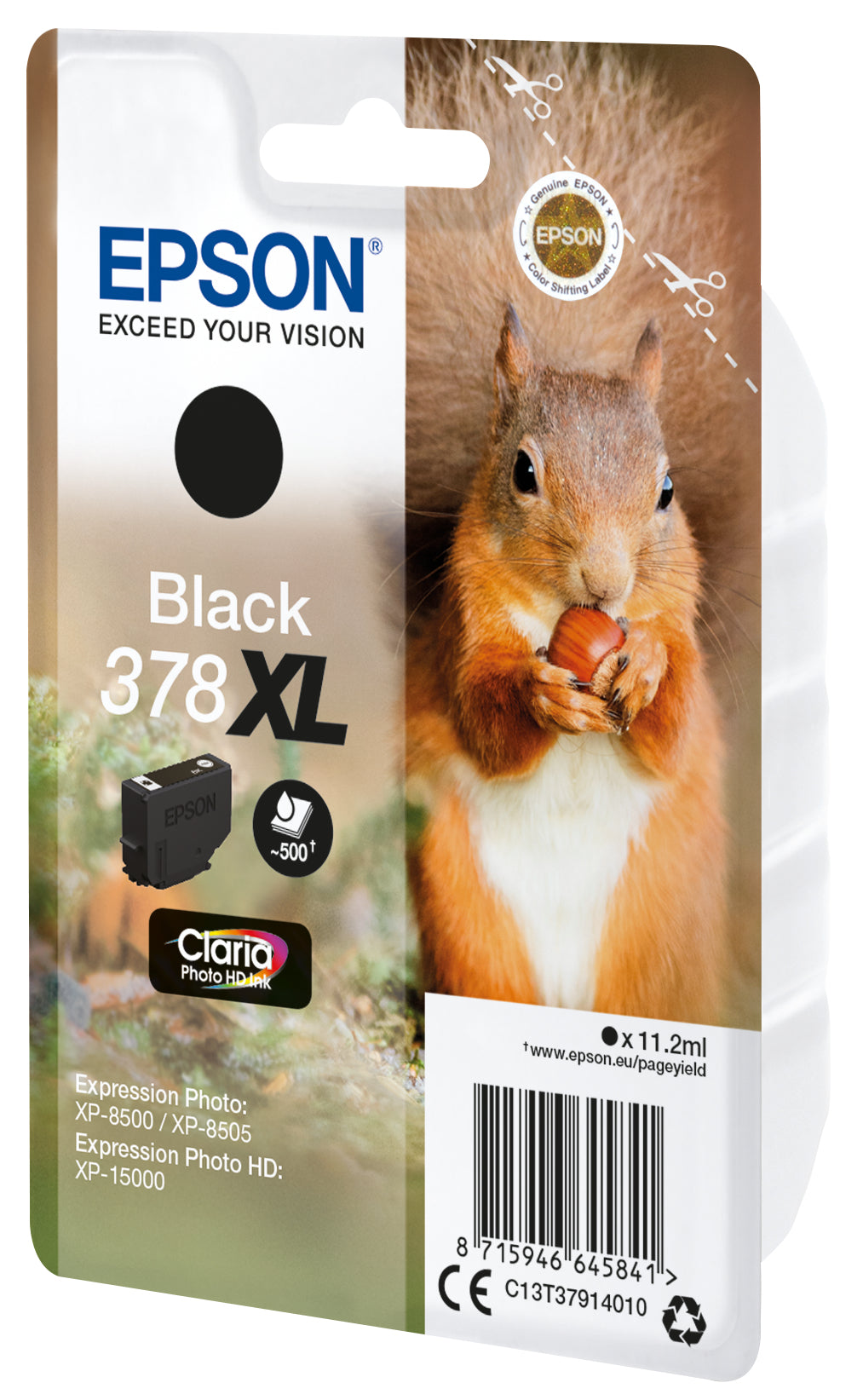 EPSON 5LB 378XL Black Ink Cartridge with Security w/s
