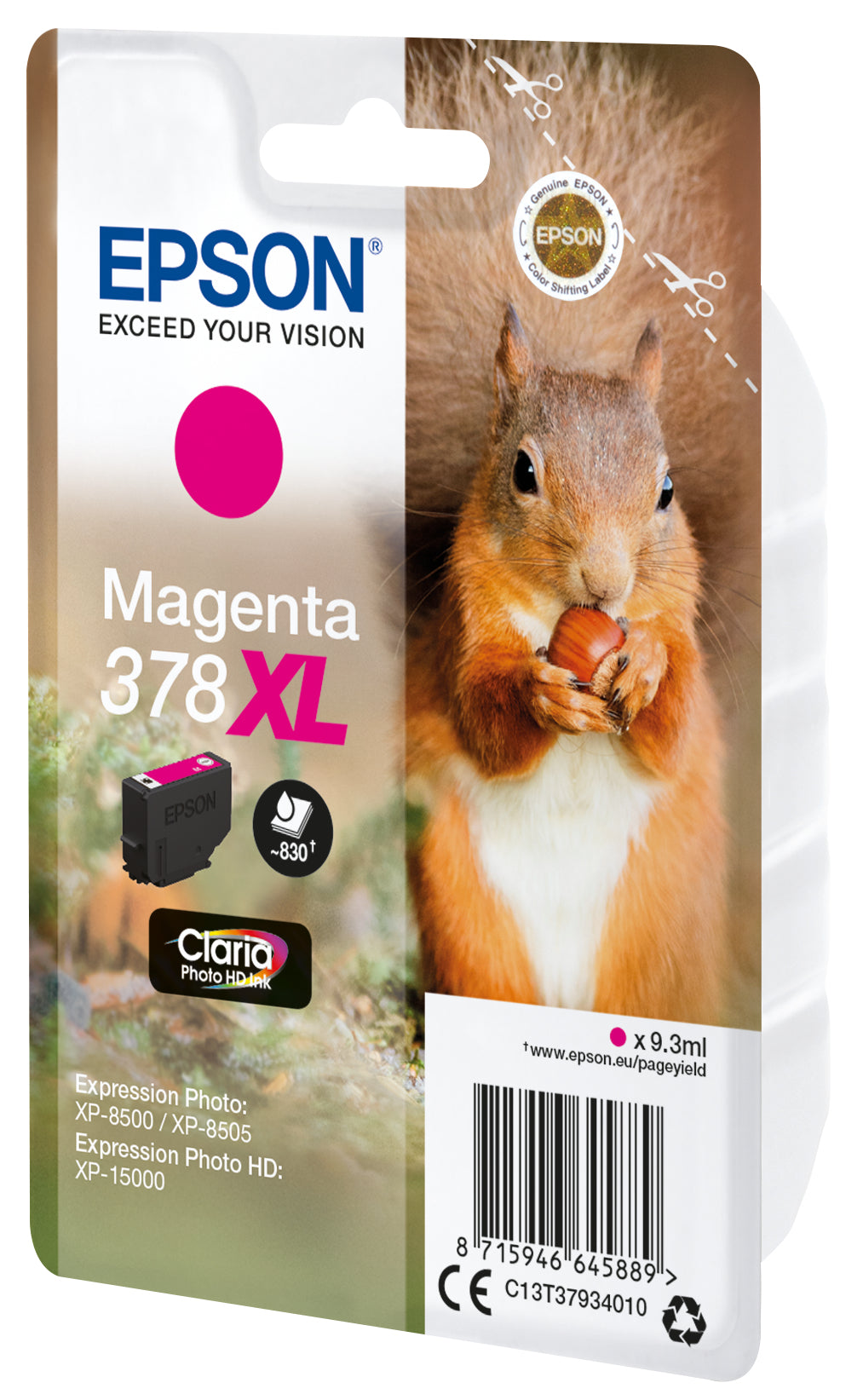 EPSON 4LB 378XL Magenta Ink Cartridge With Security w/s