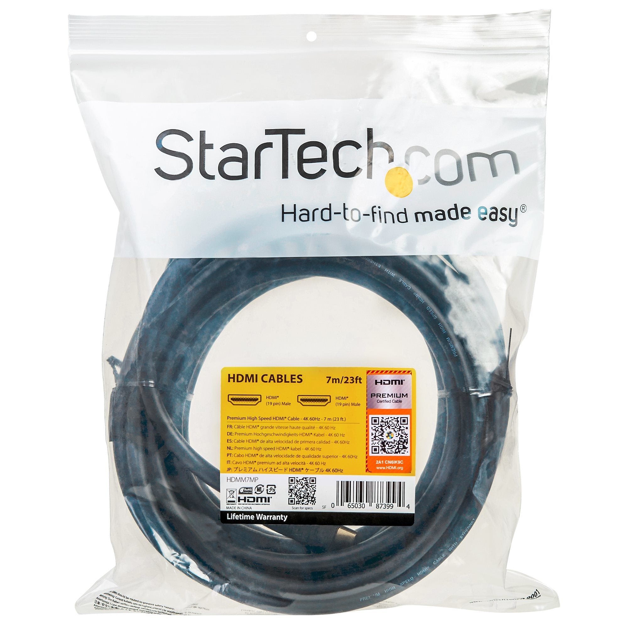 HDMI Cable - Premium 2.0 - 7m - 4K 60Hz