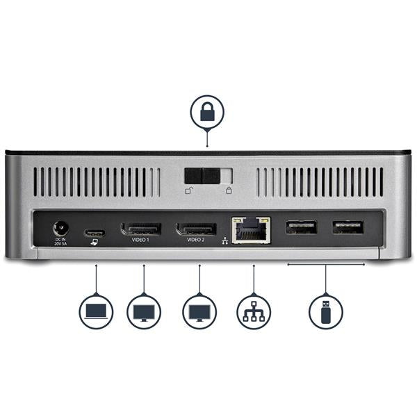 Dock USB-C Dual DP - 2.5 SSD/HDD Bay PD