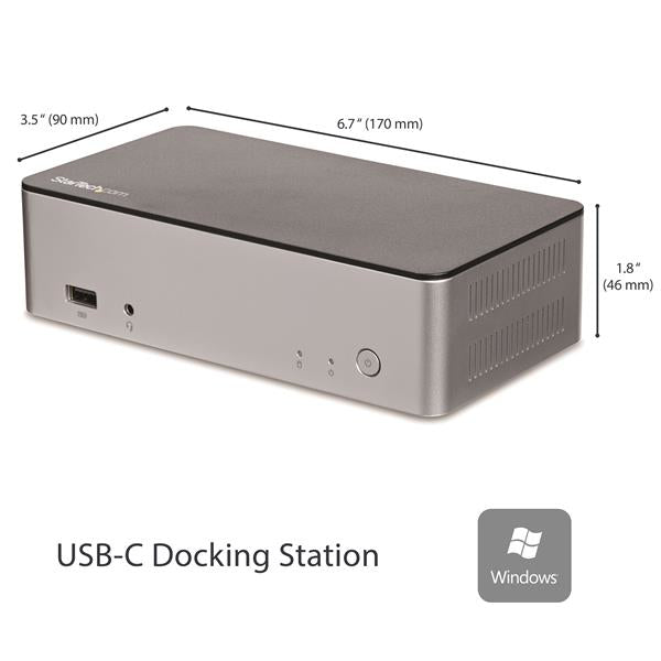 Dock USB-C Dual DP - 2.5 SSD/HDD Bay PD