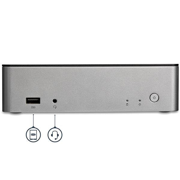 Dock USB-C Dual DP - 2.5 SSD/HDD Bay PD