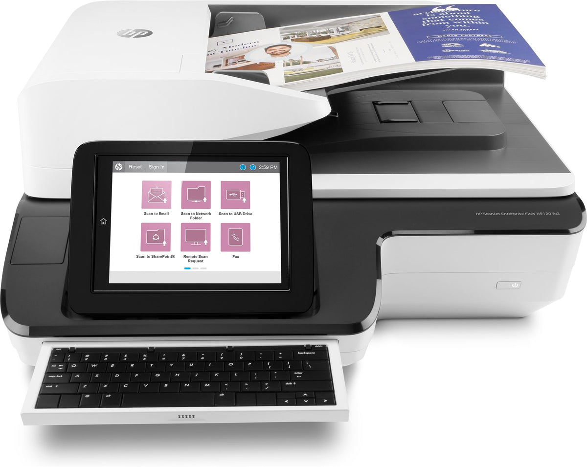 HP ScanJet Enterprise Flow N9120 fn2 Document scanner CIS Duplex 297x864mm 600dpix600dpi 120ppm ADF 200sheets 20000scans USB LAN