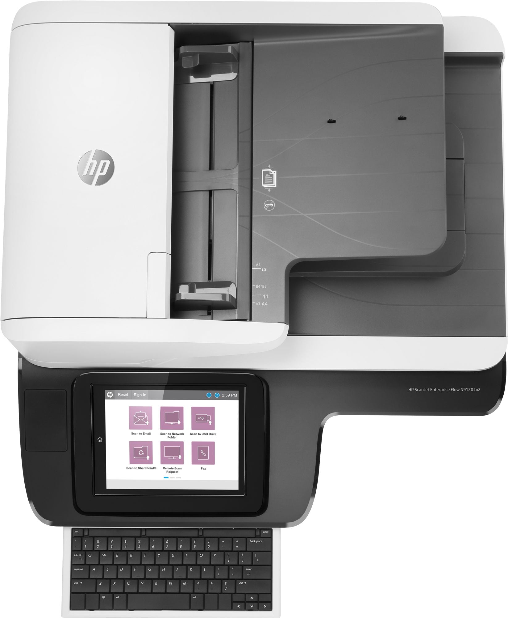 HP ScanJet Enterprise Flow N9120 fn2 Document scanner CIS Duplex 297x864mm 600dpix600dpi 120ppm ADF 200sheets 20000scans USB LAN