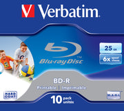 BD-R/25GB 6xspd Single Layer JCase 10pk