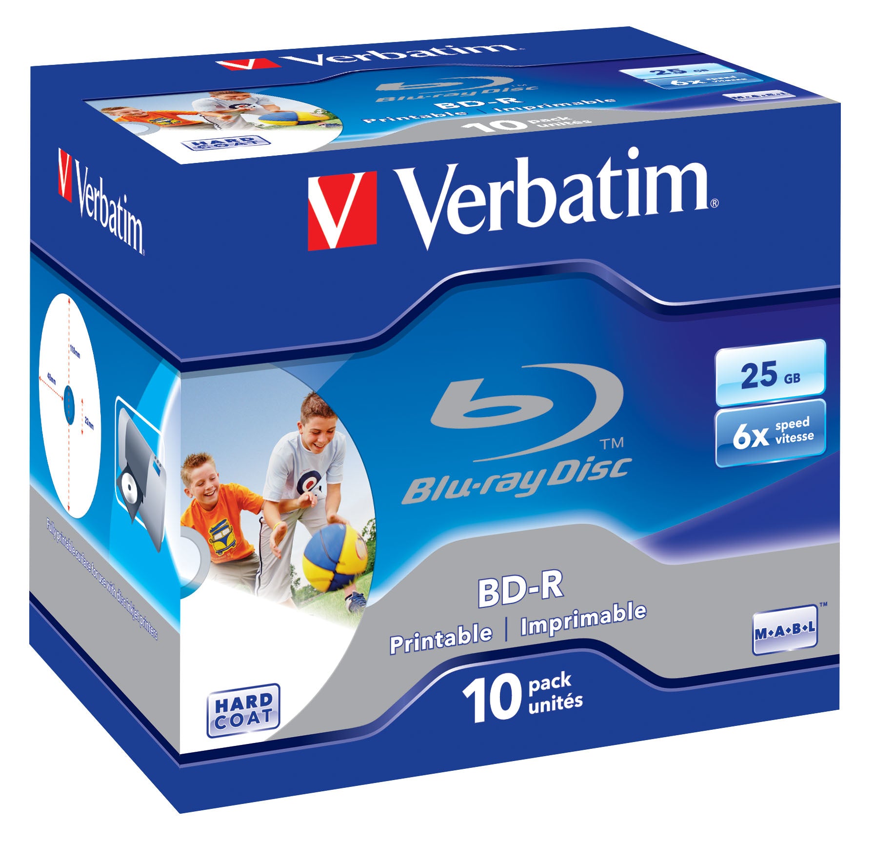 BD-R/25GB 6xspd Single Layer JCase 10pk