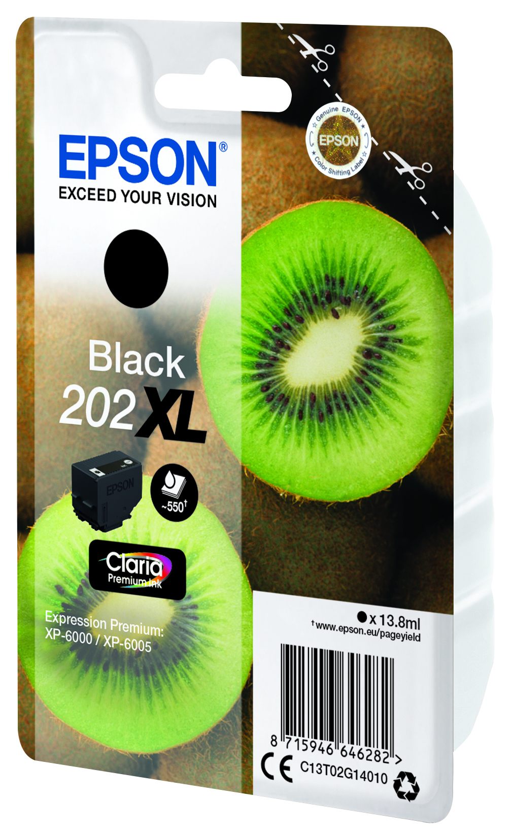 EPSON 4LB 202XL Black Ink Cartridge with security w/s