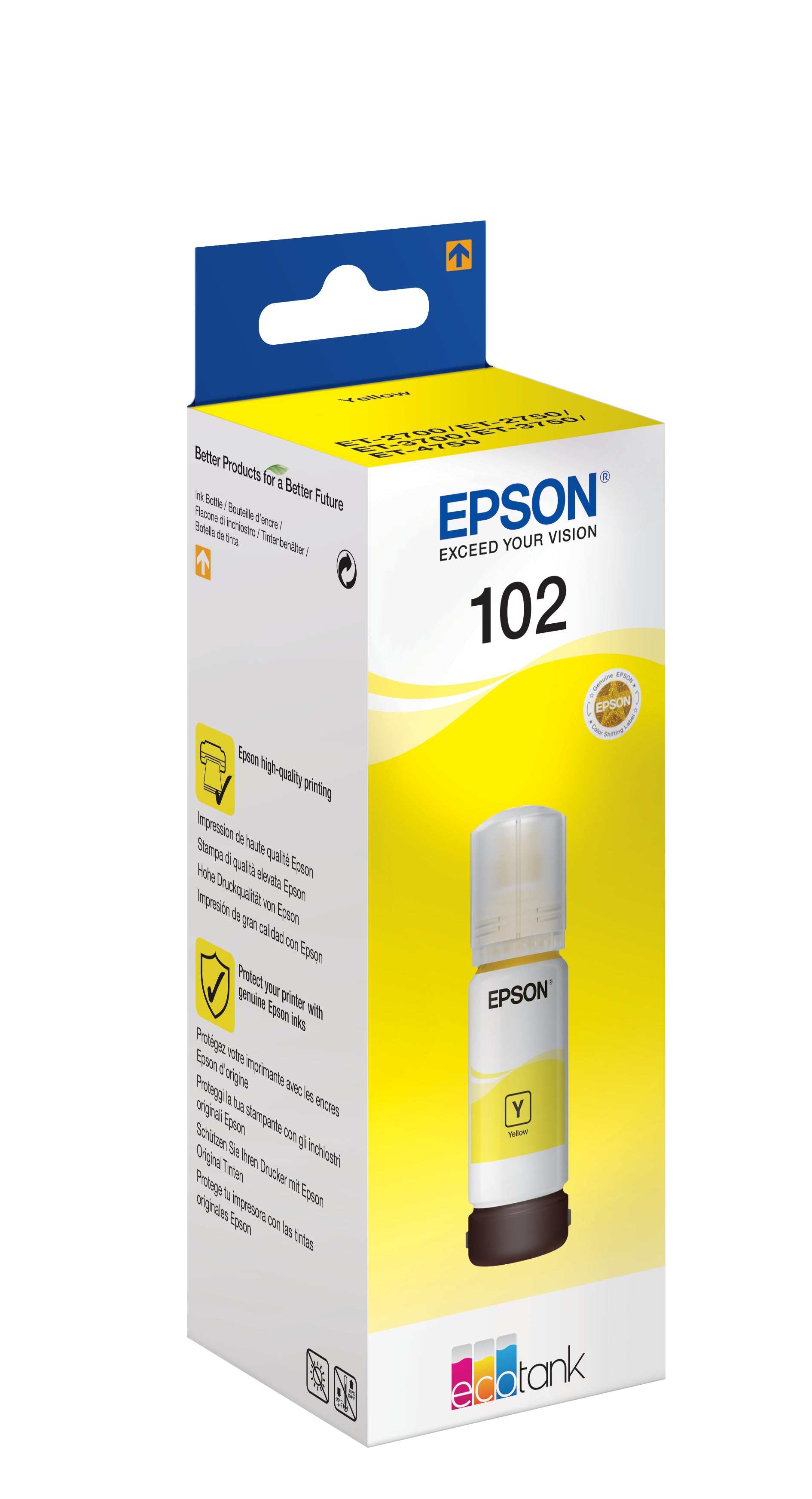 EPSON 1LB 102 EcoTank Yellow ink bottle