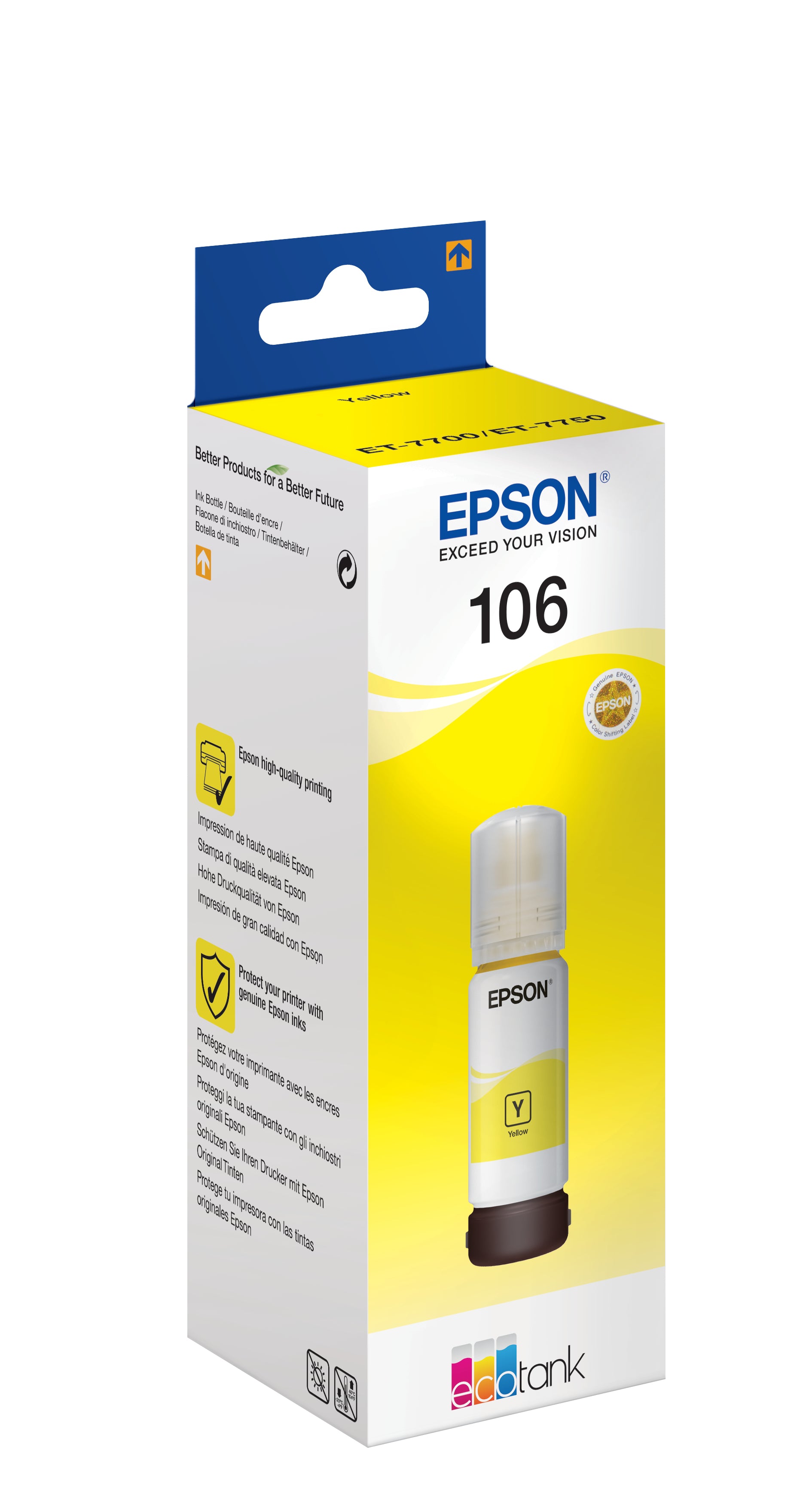 EPSON 1LB 106 EcoTank Yellow ink bottle