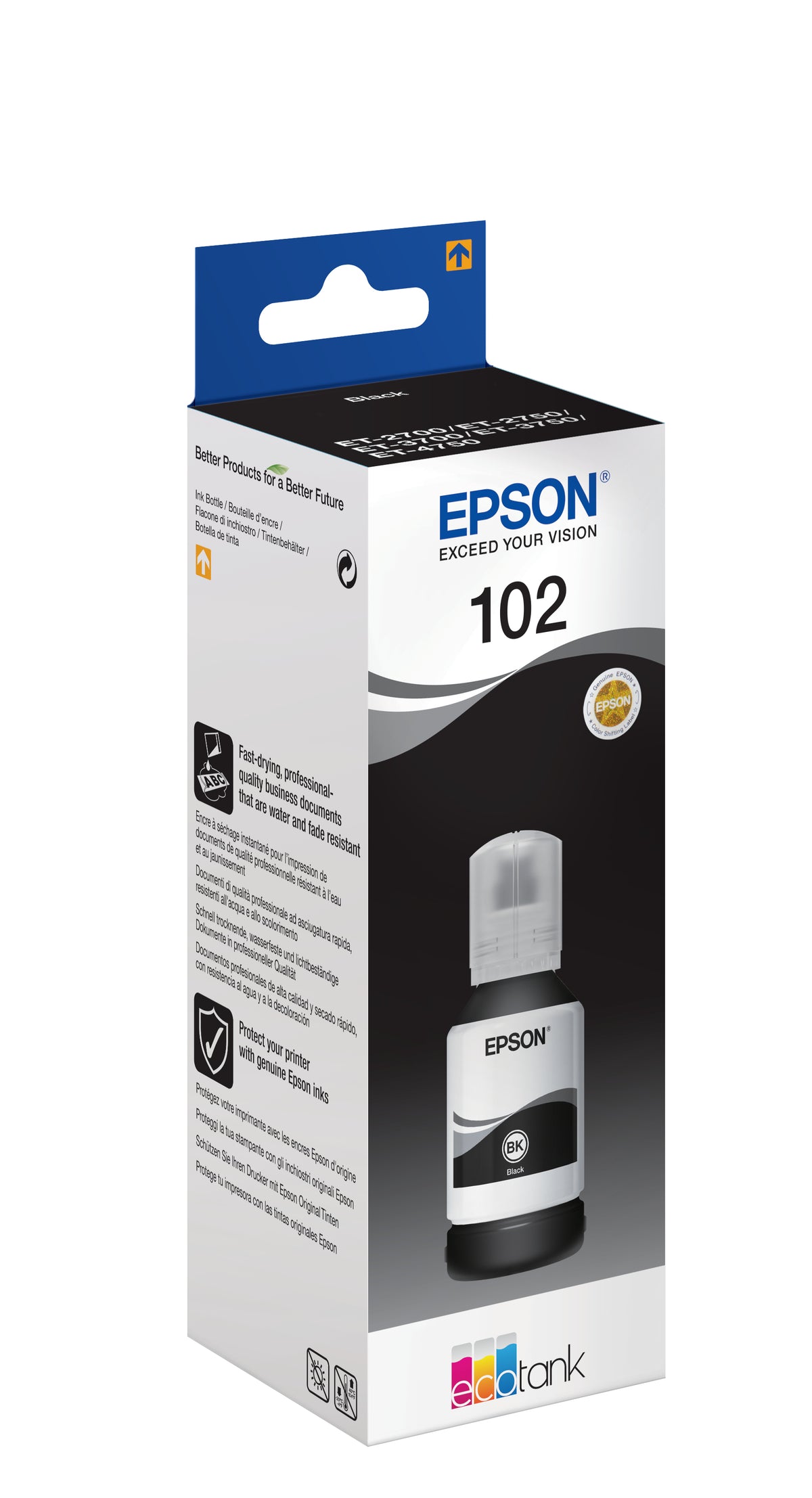 EPSON 4LB EcoTank Black ink bottle pigmented